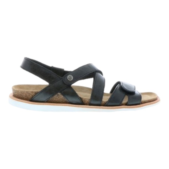 Wolky -Women's Sunstone leather Sandals in black - Picture 1 of 16